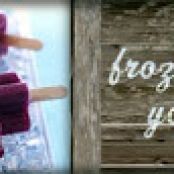 FROZEN BLUEBERRY YOGURT POPS