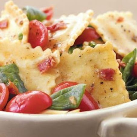 Meals (Bacon-Tomato-Spinach Ravioli Toss)