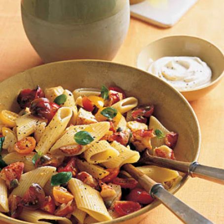 Pasta with Marinated Tomatoes and Lobster