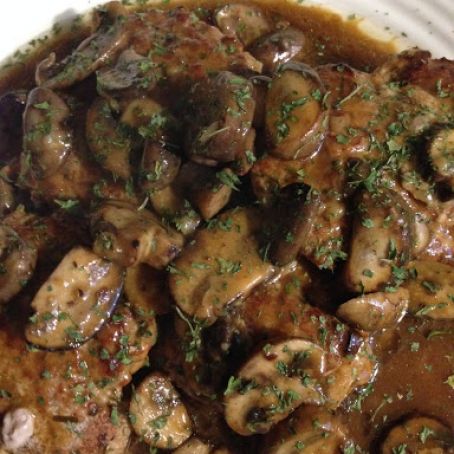 Breslauer Steak with Mushroom Sauce AKA German Hamburgers