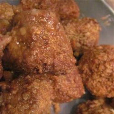 Turkey Cocktail Meatballs with Orange Cranberry Glaze