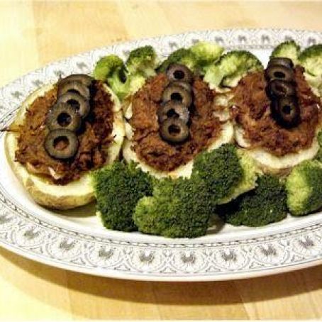 Pulled Pork Potato Boats/Planks