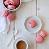 Raspberry-Coconut French Macarons