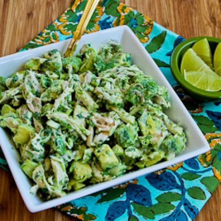 Chicken and Avocado Salad with Lime and Cilantro