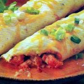 Buffalo Chicken Enchiladas with Creamy Ranch Sauce