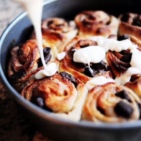 Chocolate Chip Cookie Sweet Rolls