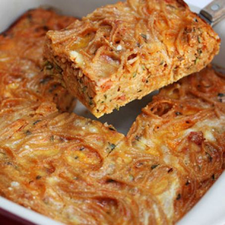 Spaghetti Zucchini Pie