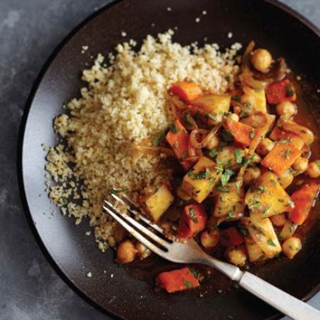 Moroccan Turnip and Chickpea Braise
