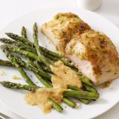 Mahi Mahi With Asparagus and Almond Sauce