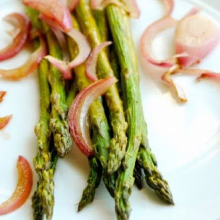Roasted Asparagus with Red Onions