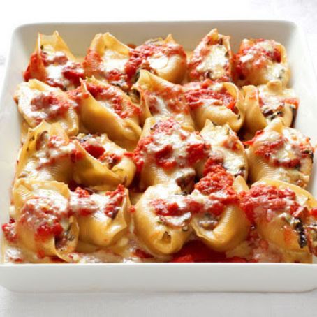 Mushroom-Spinach Stuffed Shells