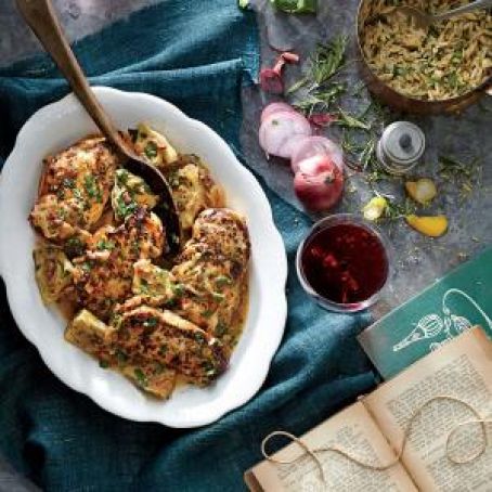 Chicken with Artichoke Pan Sauce