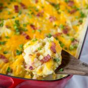 LOADED TWICE BAKED POTATO CASSEROLE