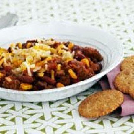 Slow cooker beef chili