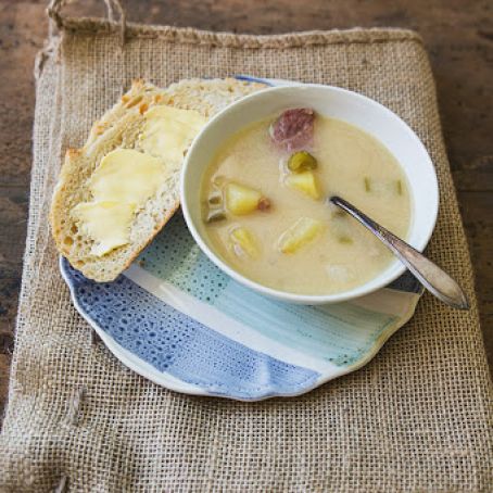 Ham and Potato Beer Cheese Soup