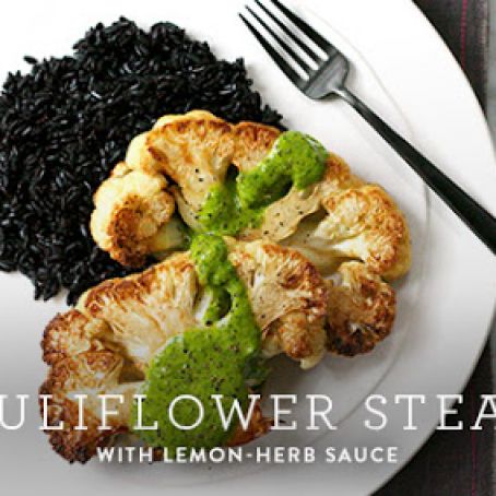 Cauliflower-Steaks-with-Lemon-Herb-Sauce