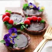 No Bake Chocolate Peanut Butter Tarts - Vegan, GF