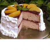 Peach Melba Cake