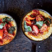 Provoleta with Oregano and Tomatoes