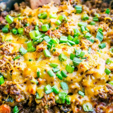 One Pot Cheesy Taco Skillet