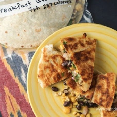 Frozen Breakfast Quesadillas