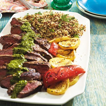 Argentinian Steak With Chimichurri Sauce