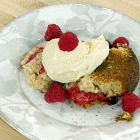 Raspberry Crumb Coffee Cake with Vermont Maple Frosting