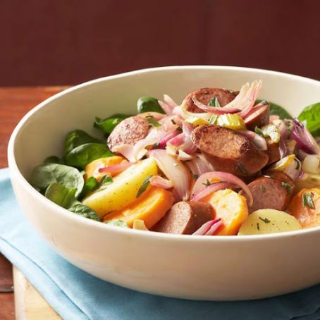 Warm Yukon Gold and Sweet Potato Salad