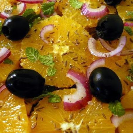 Cumin Red Onion and Orange Salad