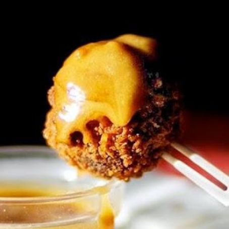 Superbowl Meat Balls with The Devil’s Own Dip