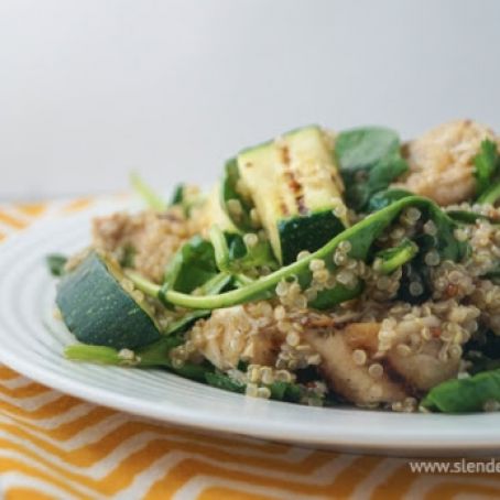 Grilled Chicken, Zucchini, and Quinoa Salad