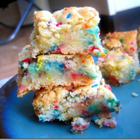 Cake Batter Blondies