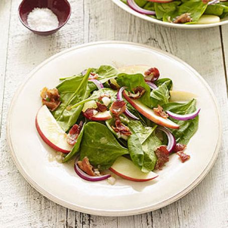 Spinach & Pink Lady Apple Salad