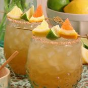 Citrus Margarita with Lemon, Lime and Ginger Rim
