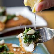 PERCH*****Pan-Fried Perch over Lemony Romaine Slaw