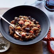 Short Rib Farrotto with Carrots and Parsnips