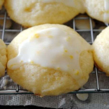 Lemon Ricotta Cookies with Lemon Glaze