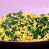 Garlicky Creamed Corn and Spinach