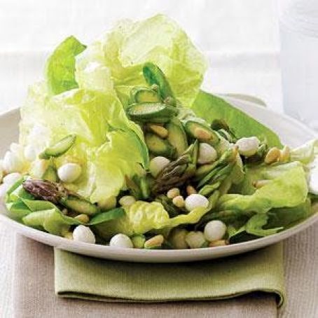 Asparagus and Butterhead Lettuce Salad