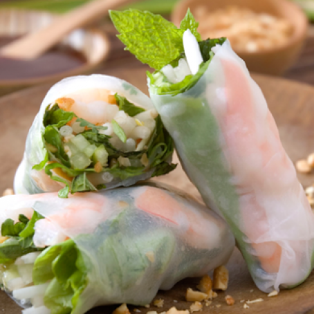 SHRIMP*****Fresh spring rolls with shrimp