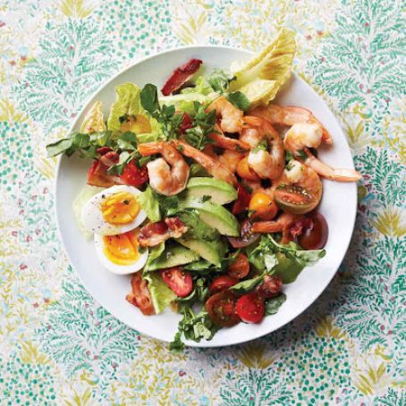Shrimp Cobb with Cilantro-Lime Dressing