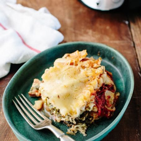 Slow-Cooker Sausage and Spinach Lasagna