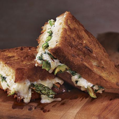 Roasted Asparagus and Fresh Herb Grilled Cheese