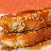 Pumpkin French Toast with Crunchy Cinnamon Crust