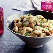 Stewed White Beans with Green Chile and Herbs
