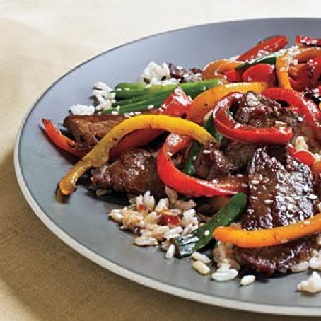 Spicy Beef and Bell Pepper Stir-Fry