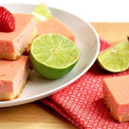 Strawberry Margarita Cheesecake Bars