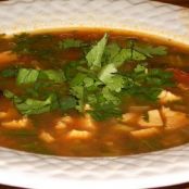 Chicken, black bean & cilantro soup