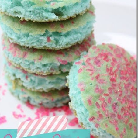 Cotton Candy Cake Cookies