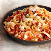 Meals (Fettuccine with Lobster, Tomatoes & Saffron)